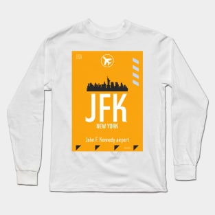 JFK yellow Long Sleeve T-Shirt